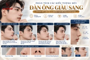 Mô phỏng đồ họa phân tích cac kieu tuong mui dan ong giau sang thẩm mỹ chuẩn y khoa tại Dr Nguyên Giáp
