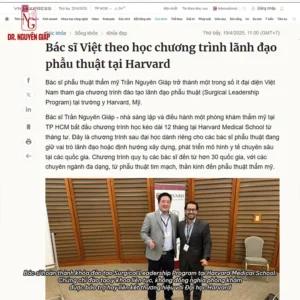 BS CKII Tran Nguyen Giap join training program medical Surgical Leadership Program at Harvard Medical School