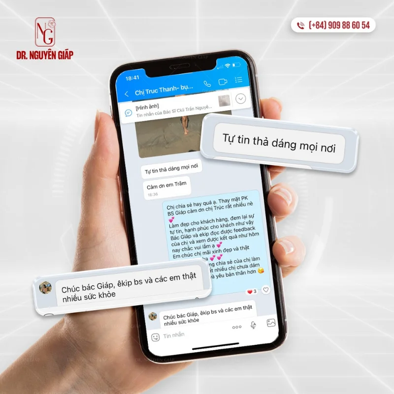 review khách hàng sau khi thực hiện hút mỡ lườn ngực tại phòng khám