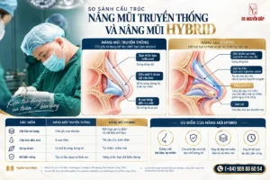 Sơ đồ cấu trúc y khoa mô phỏng phong mo hybrid khac gi phong mo truyen thong thực hiện bởi Dr Nguyên Giáp