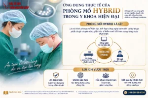 Sơ đồ cấu trúc y khoa mô phỏng ung dung thuc te cua phong mo hybrid trong y khoa thực hiện bởi Dr Nguyên Giáp